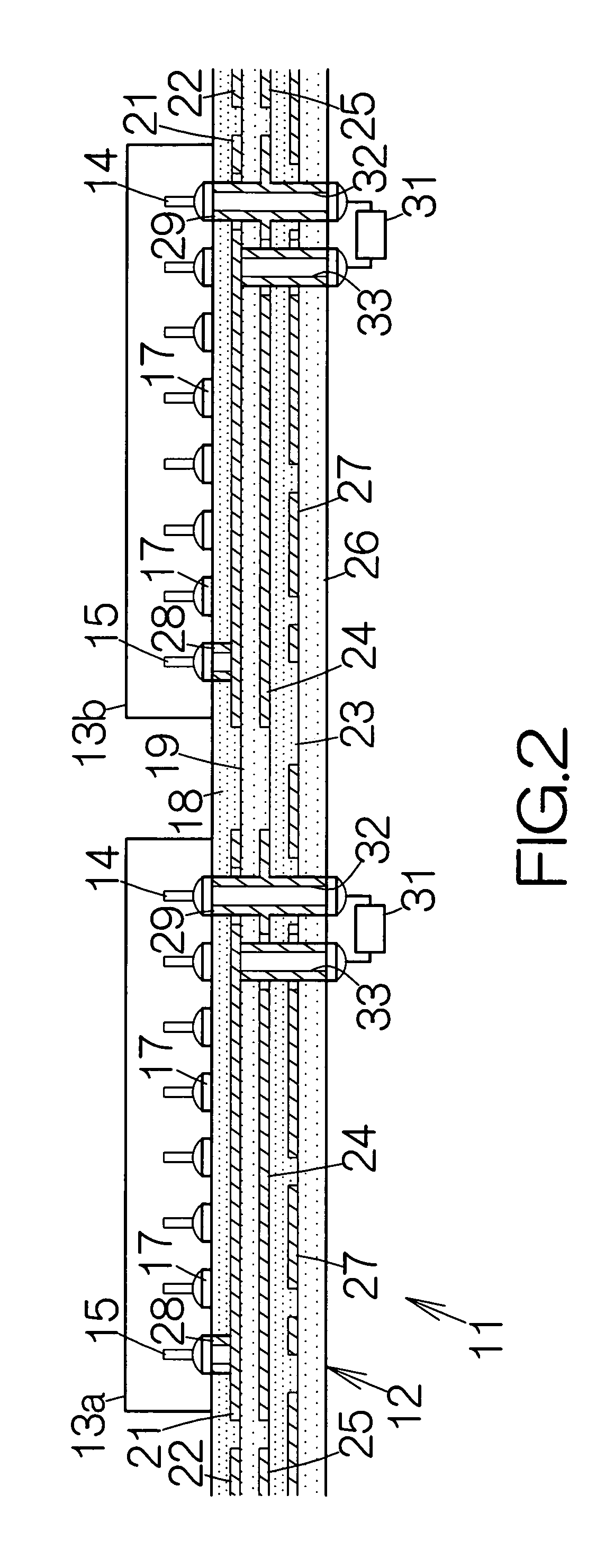 Printed wiring board including power supply layer and ground layer