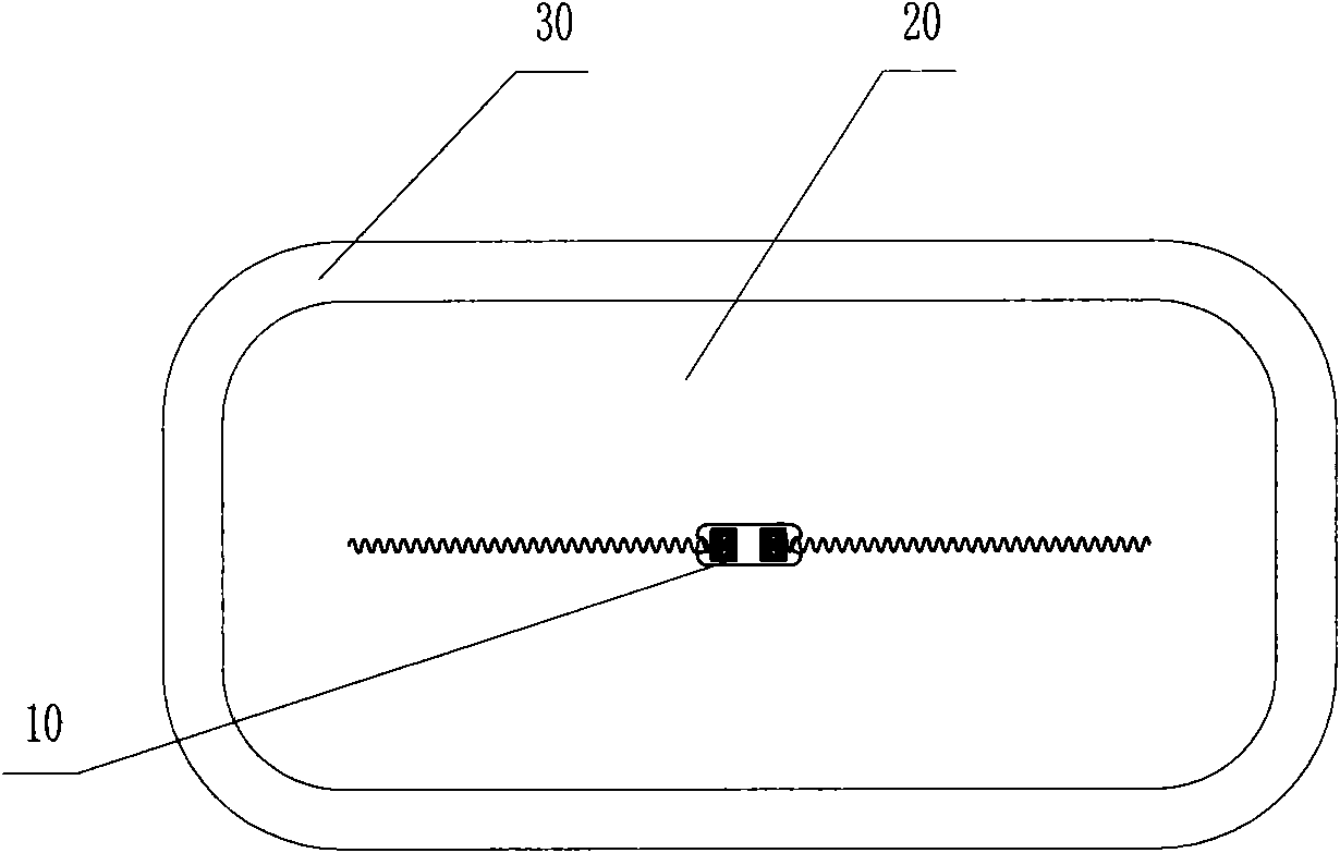 Patch type RFID (Radio Frequency Identification Device) tire electronic tag device and manufacturing and mounting method thereof
