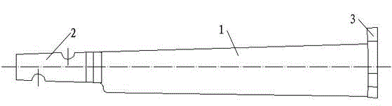 Processing method of five-fork blade-root moving blades with own shrouds