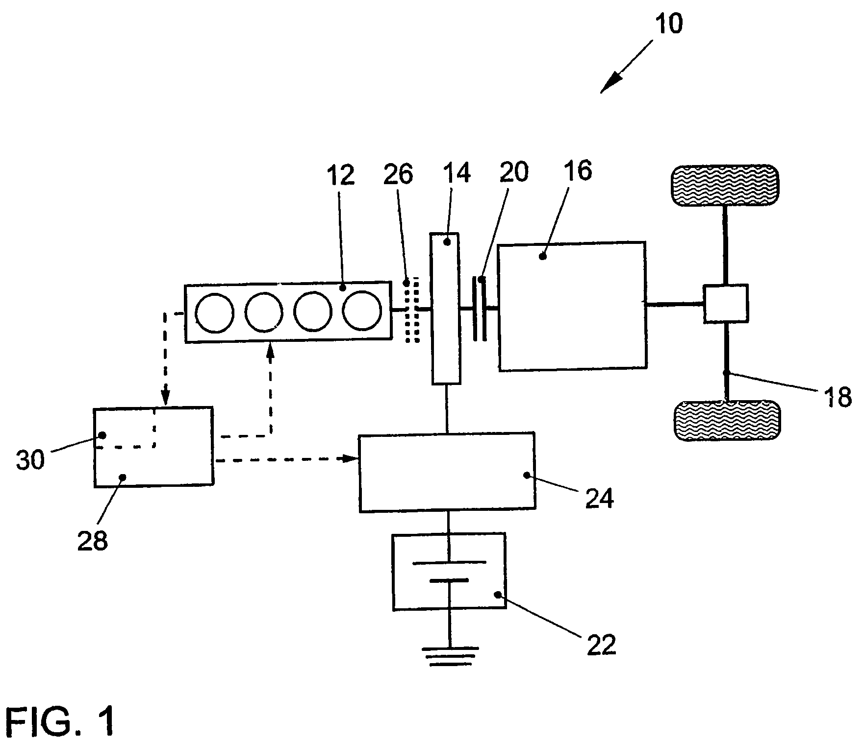 Method for controlling an overrun condition of a hybrid vehicle and hybrid vehicle