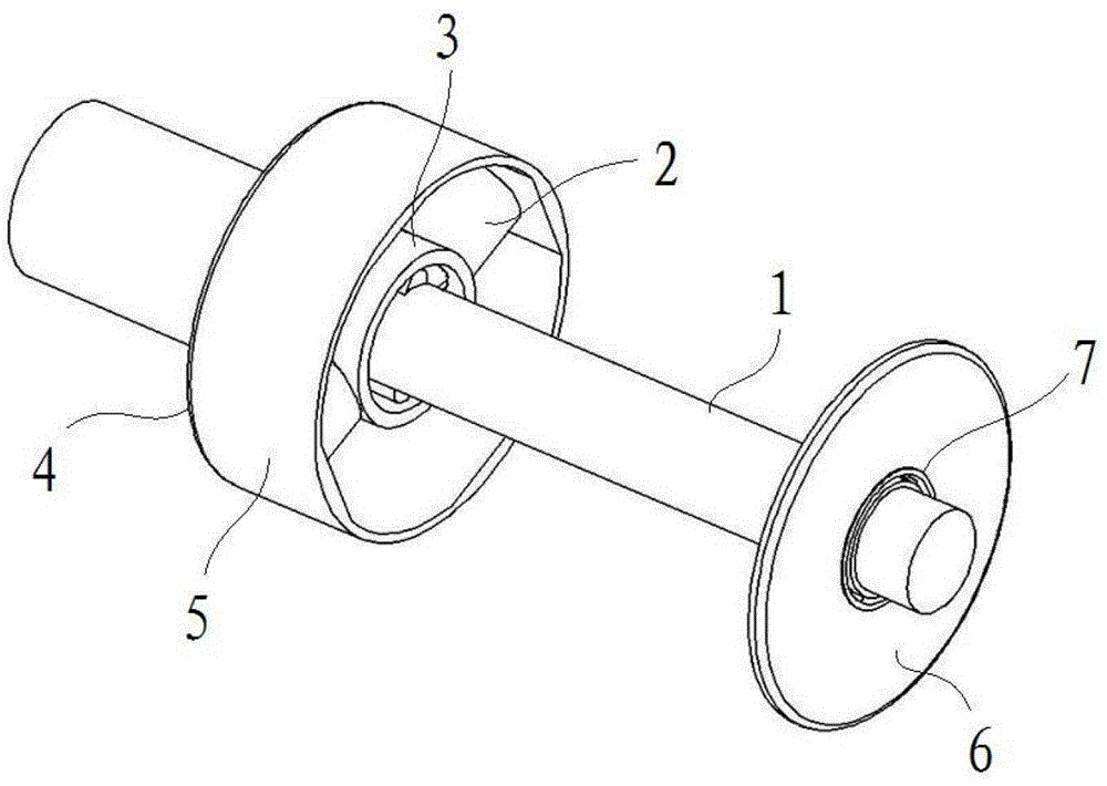 Radial locking type over-load protection shaft