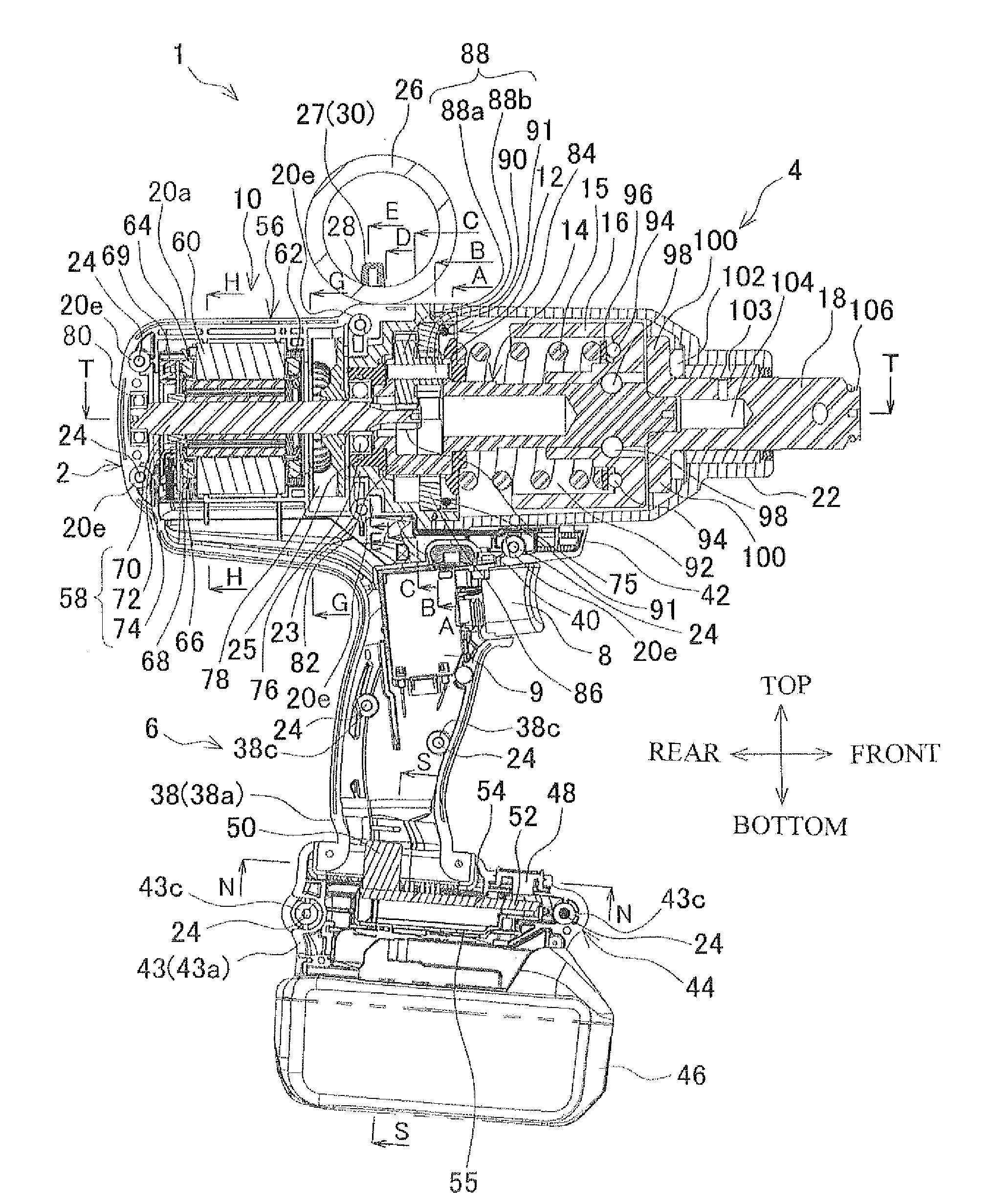 Power tool and rotary impact tool