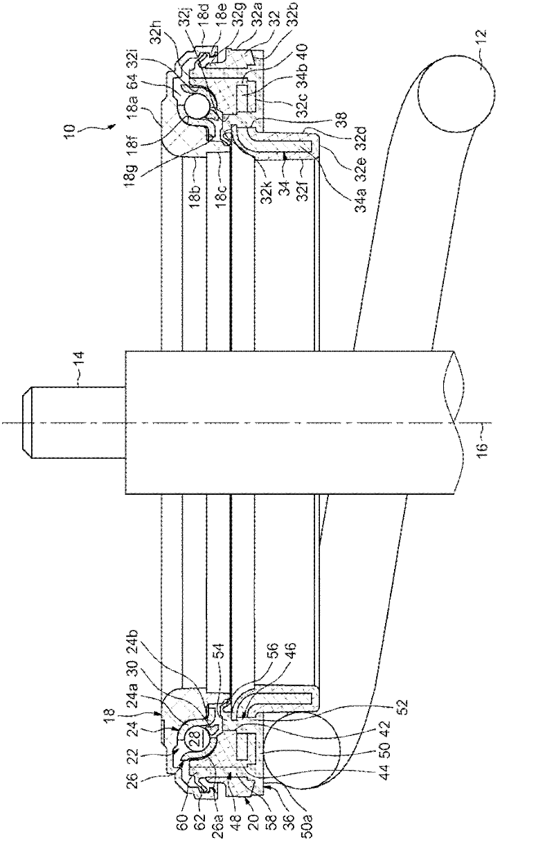 Thrust bearing and suspension for vehicle