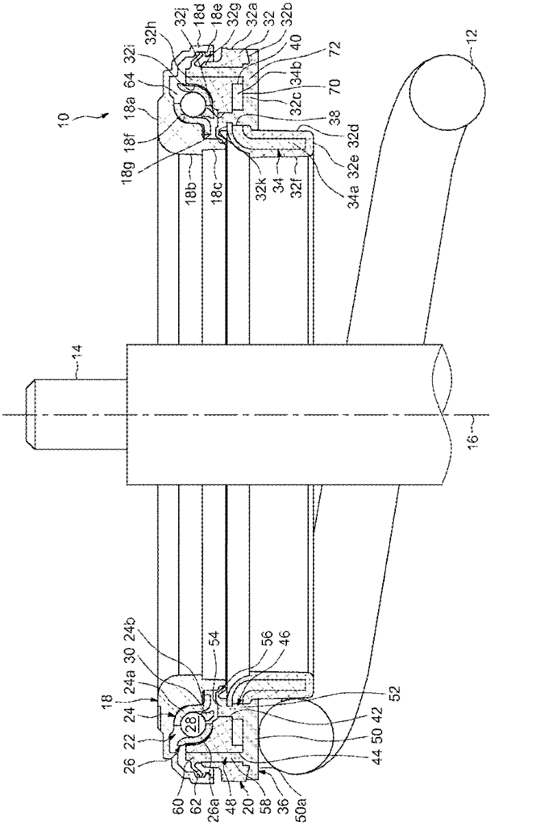 Thrust bearing and suspension for vehicle