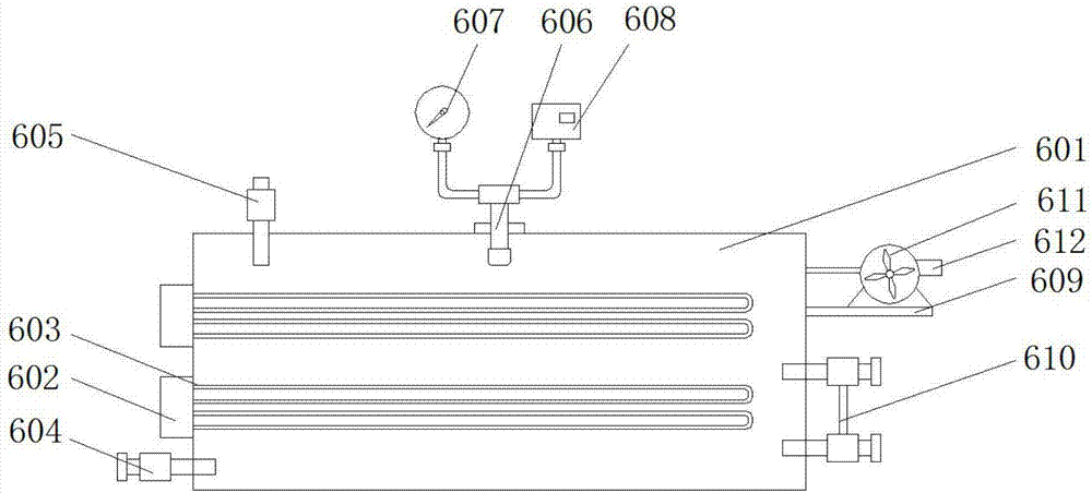 Automatic cleaning and drying device for automobile parts