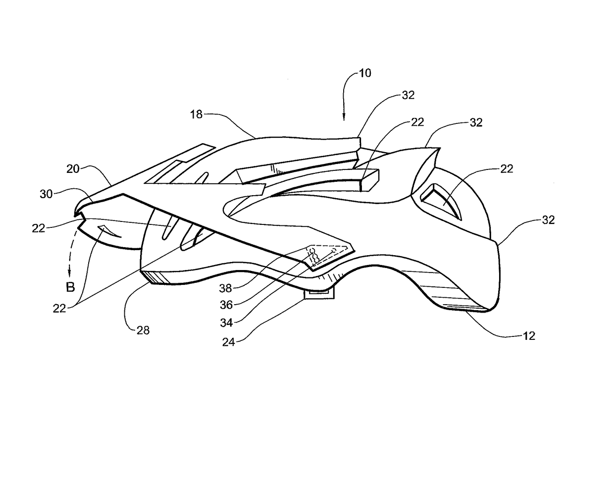 Bicycle helmet with visor