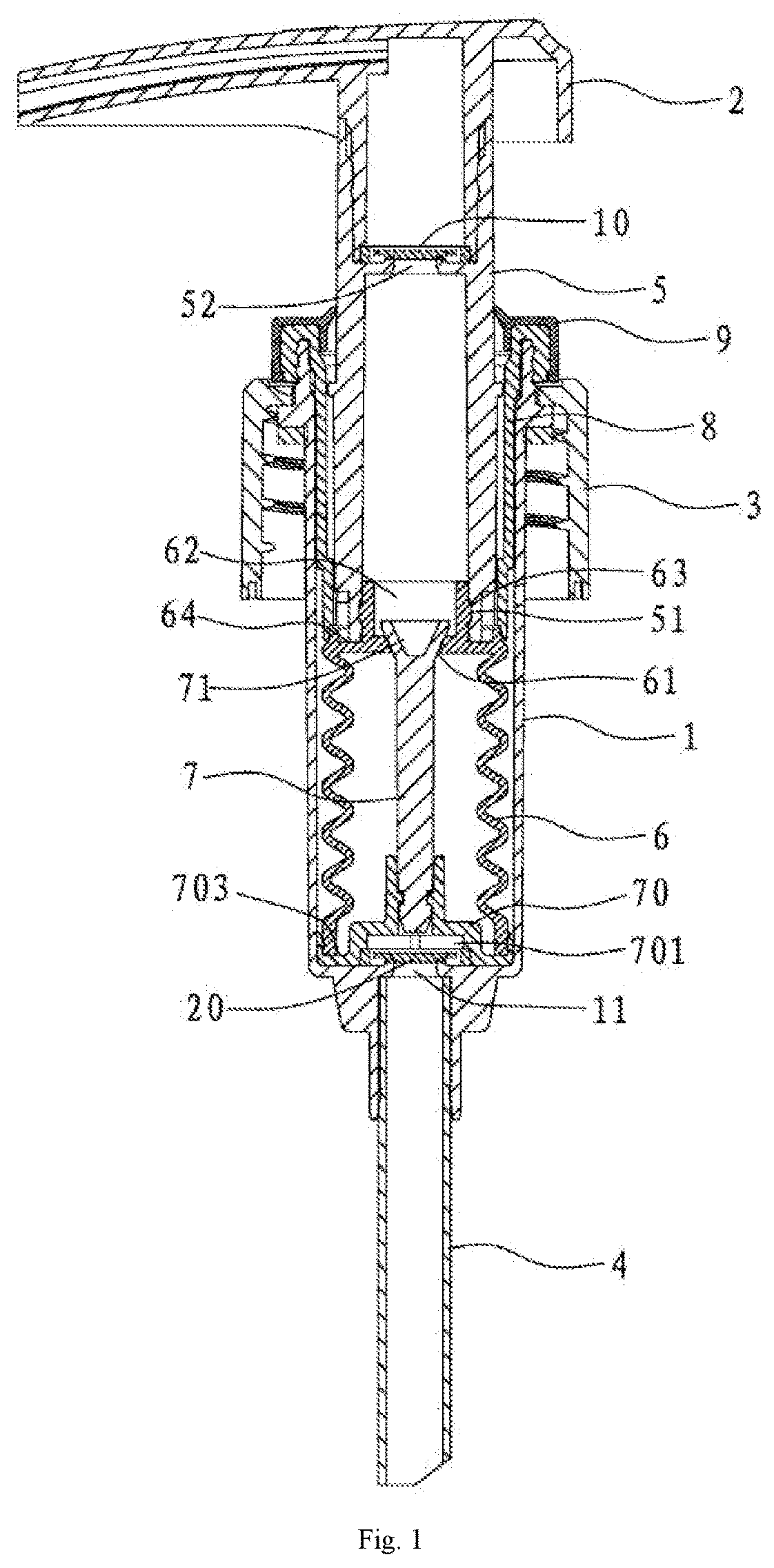 All-plastic emulsion pump