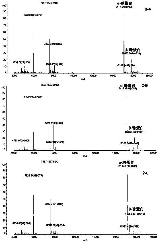 Characteristic protein mass spectrum model for mass spectrum diagnosis of thalassemia and application of model