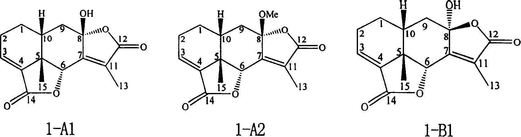 Eremophil dilactone with tumour cell growth inhibiting activity and its use