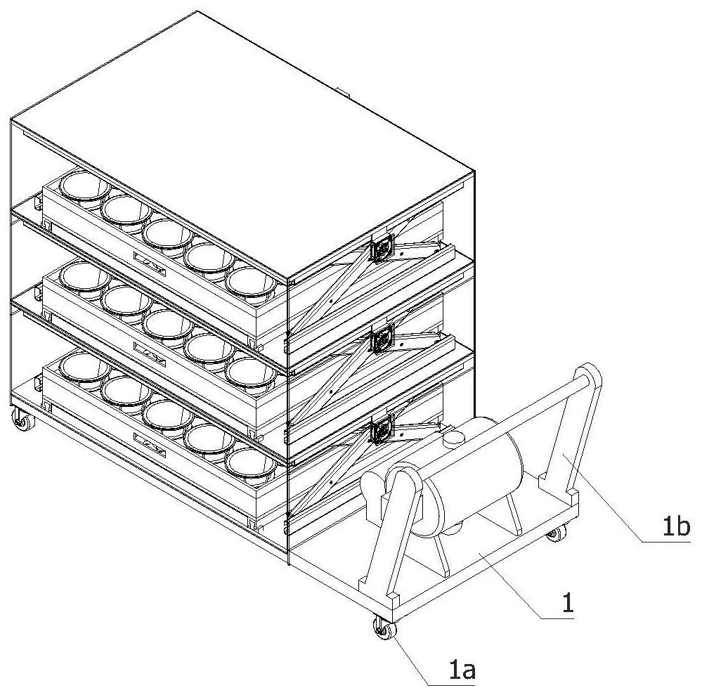 High-efficiency seedling raising device for forestry