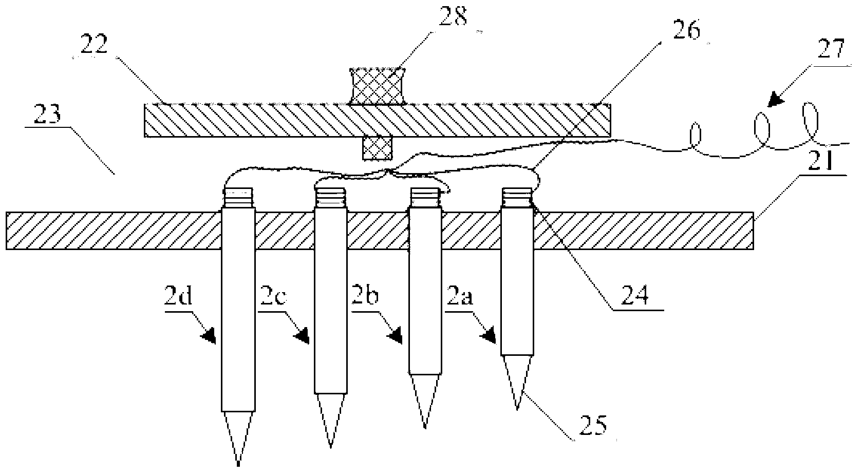 Optic nerve implantable neural interface device with fan-shaped attaching function