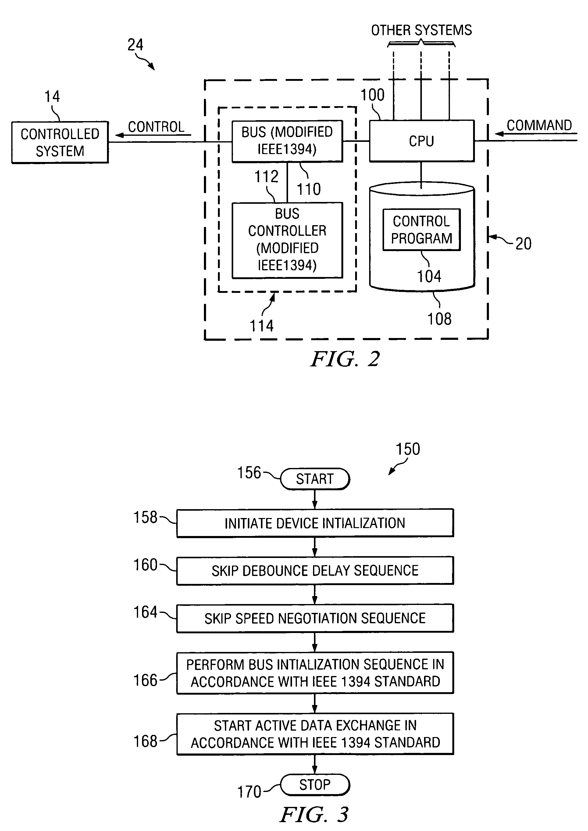 Method and system for rapidly starting up an IEEE 1394 network