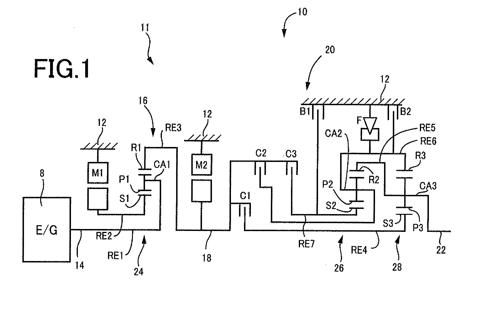 Control device for vehicle power transmission device