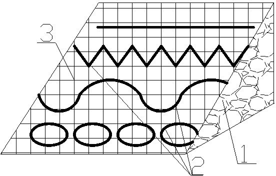 Slope protection structure by using plant growing rope to conduct karst side slope nursing