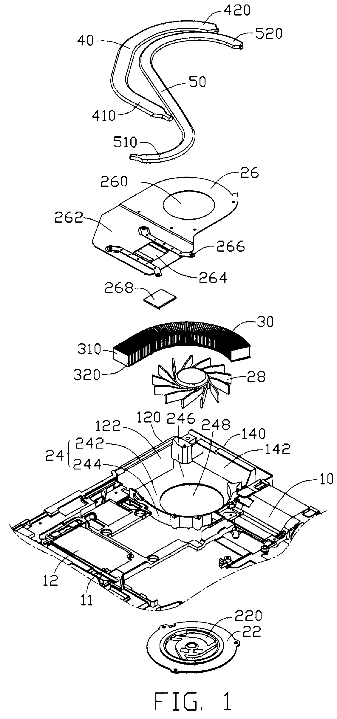 Thermal module having a housing integrally formed with a roll cage of an electronic product