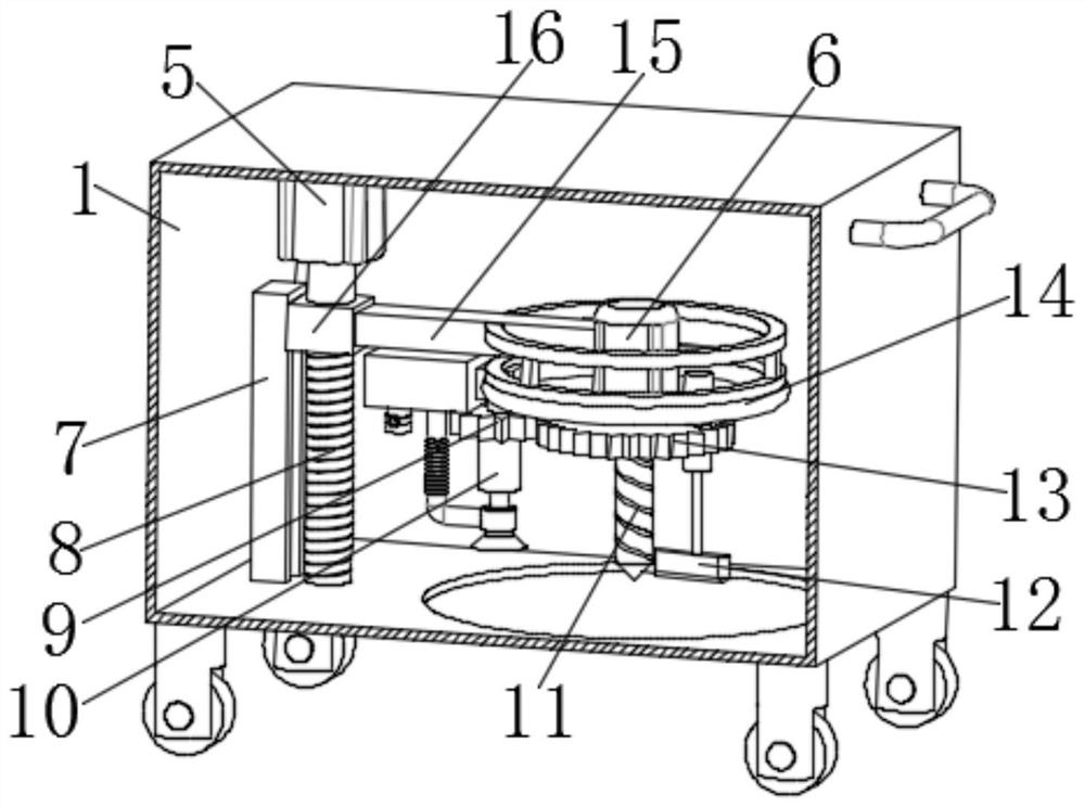 High-stability cleaning and anchoring device for bridge cracks