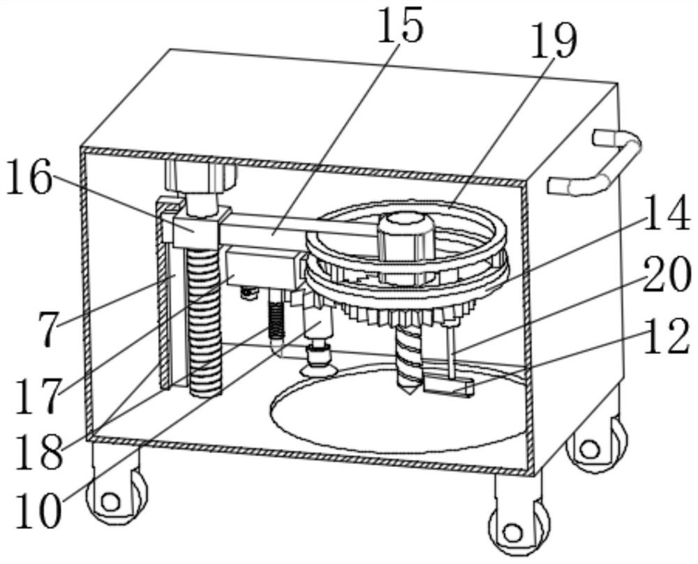 High-stability cleaning and anchoring device for bridge cracks