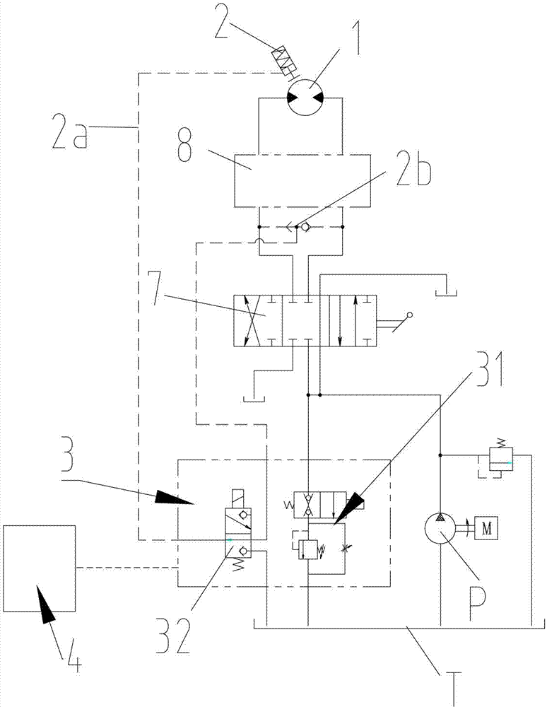 Automatic positioning valve of hydraulic rotary device, rotary hydraulic system and engineering machinery