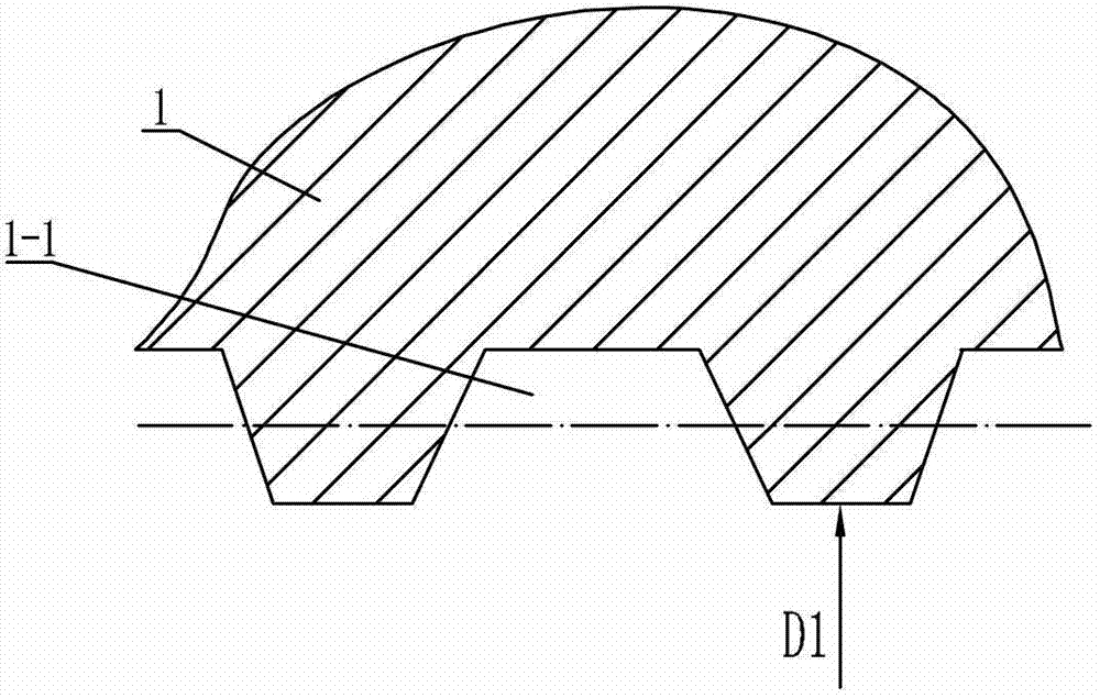 Ladder-shaped internal threaded hole processing method of steam turbine outer ring part