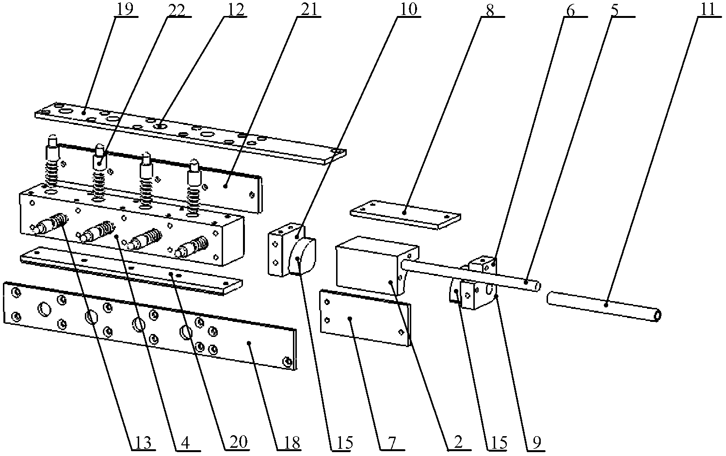 Ultrasonic phased array detection system for transitional circular arc inside cavity