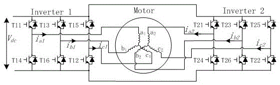 A system and method for suppressing high-frequency vibration of a low-voltage high-power multi-phase variable-frequency motor