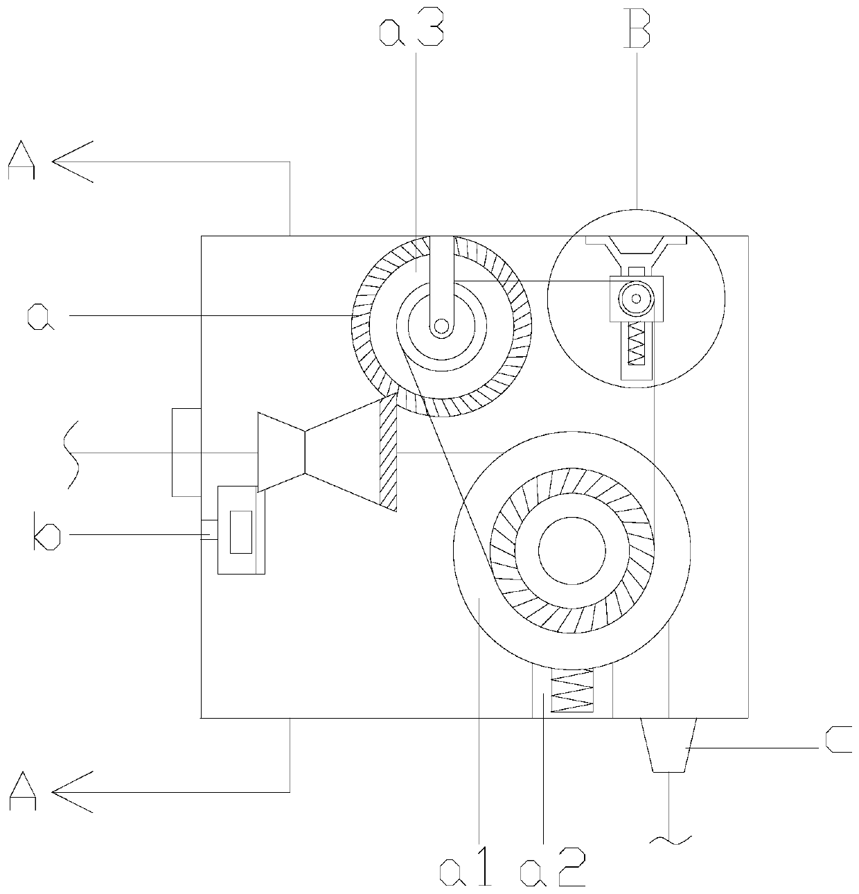 Dust-removing ribbon loom