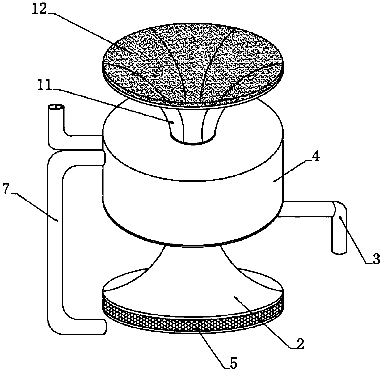 Adsorption purification device for industrial oil-containing waste gas treatment