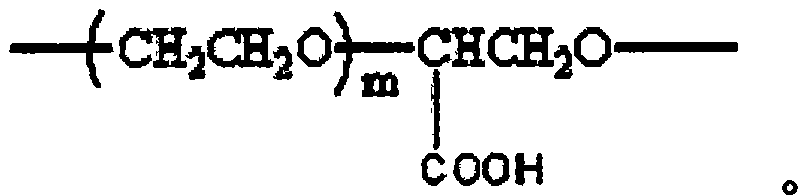 Water-based hydraulic fluid anti-wear additive, namely carboxylic acid amine salt modified polyethylene oxide