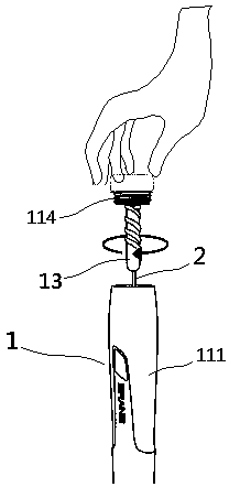 Handle with adjustable rope length and fitness and sports equipment with handle