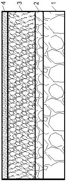 Highway pavement structure using construction waste as aggregate