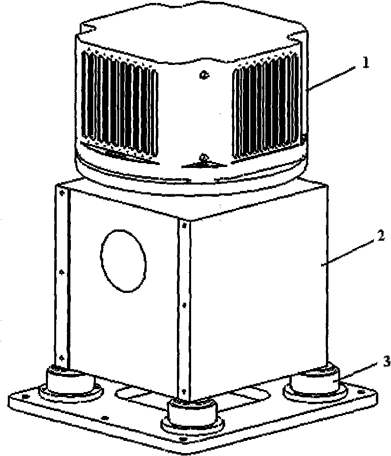 High-precision laser gyroscope single-shaft rotating inertial navigation system