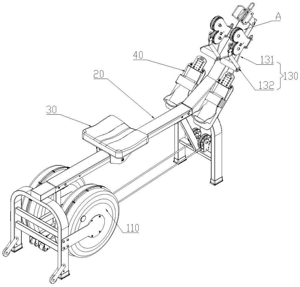 Double-resistance-system water resistance type rowing machine