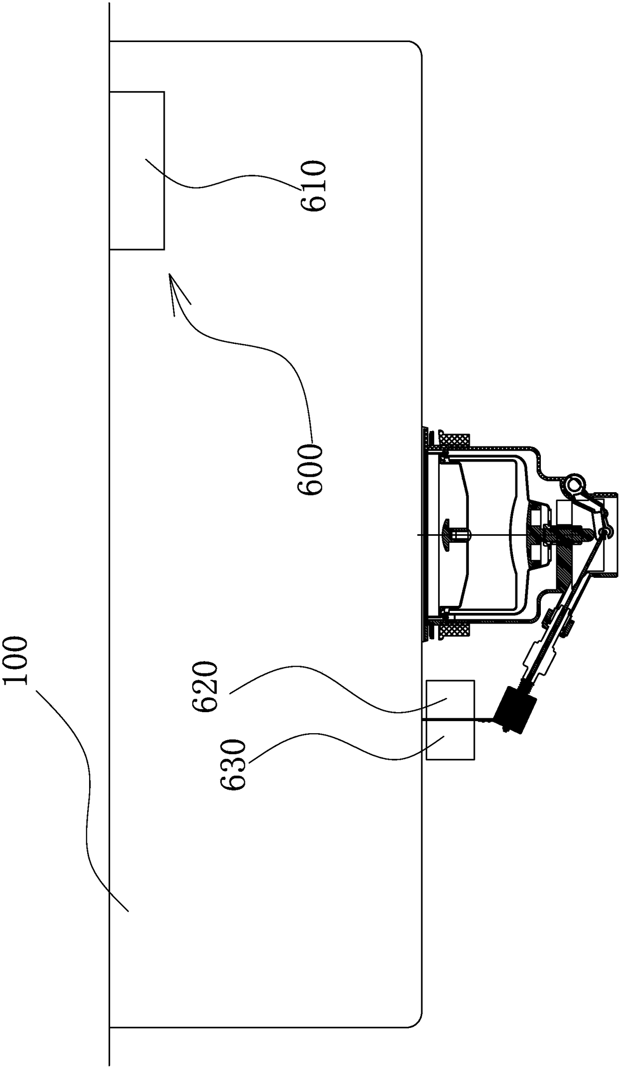 Electronically controlled water discharging device