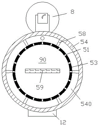 Tea drying device capable of achieving quick air blowing and drying