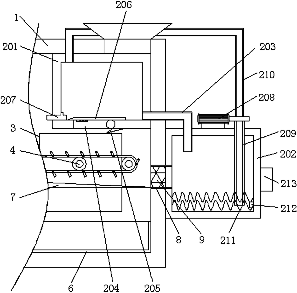 Fish scale removing machine for processing of bigheads