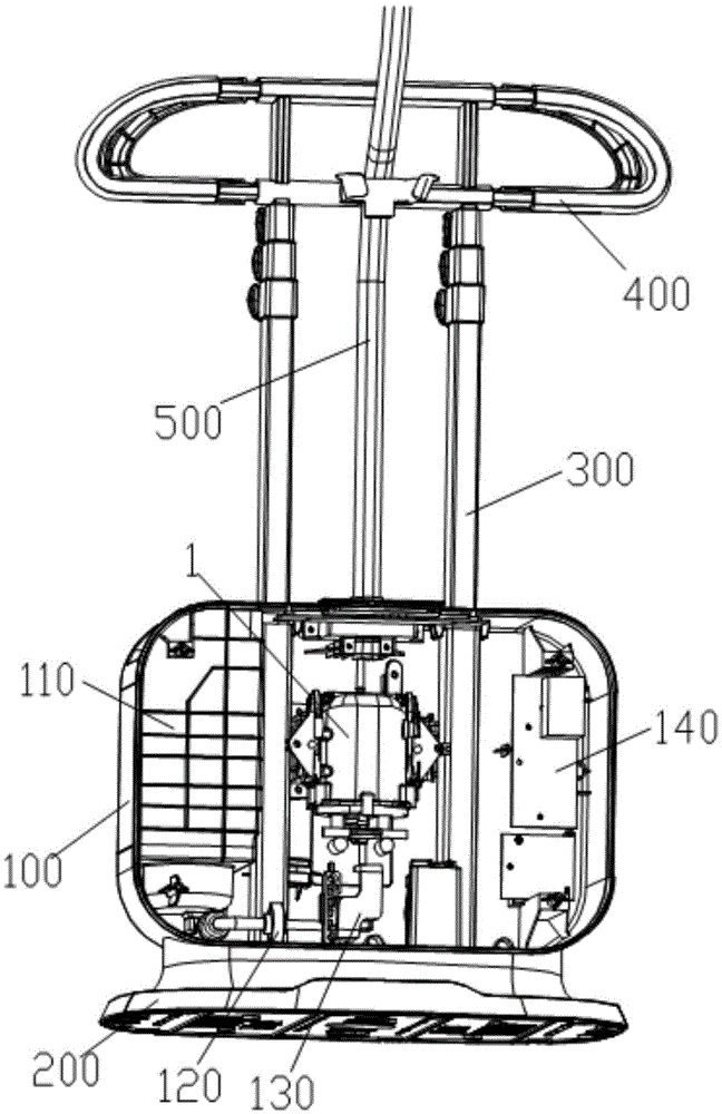 Garment steamer with condensed water backflow structure