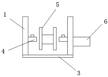 Horizontal type take-up frame