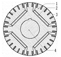 Self-starting permanent magnet synchronous motor rotor adopting conductive sleeve