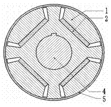 Self-starting permanent magnet synchronous motor rotor adopting conductive sleeve