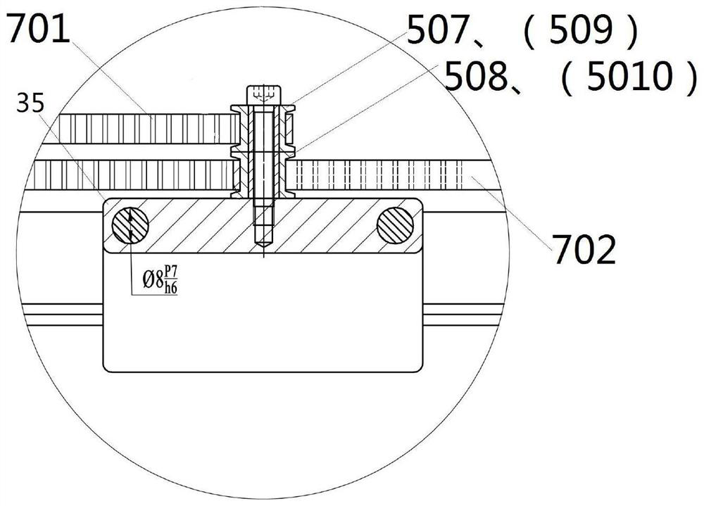 Laser engraving and plotting instrument integrated machine based on COREXY structure