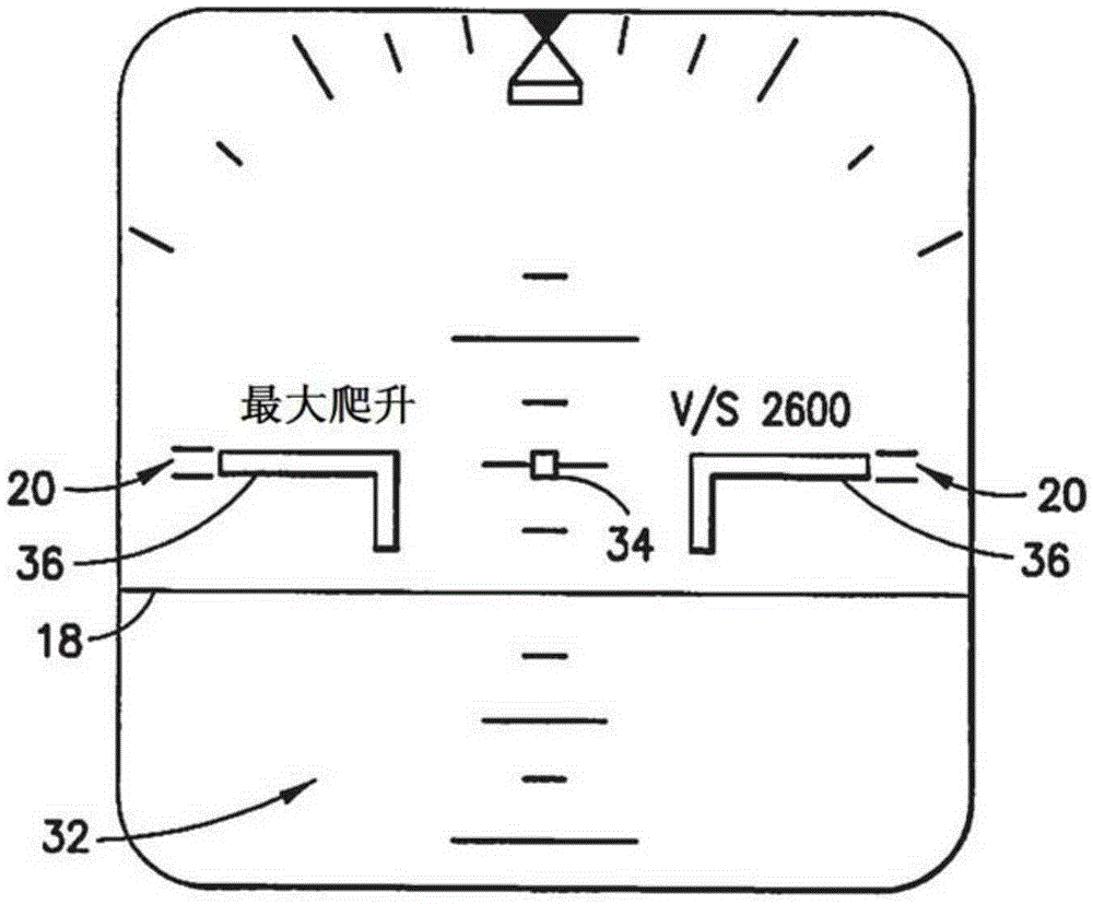 Unreliable airspeed symbology based on pitch and power for primary flight display