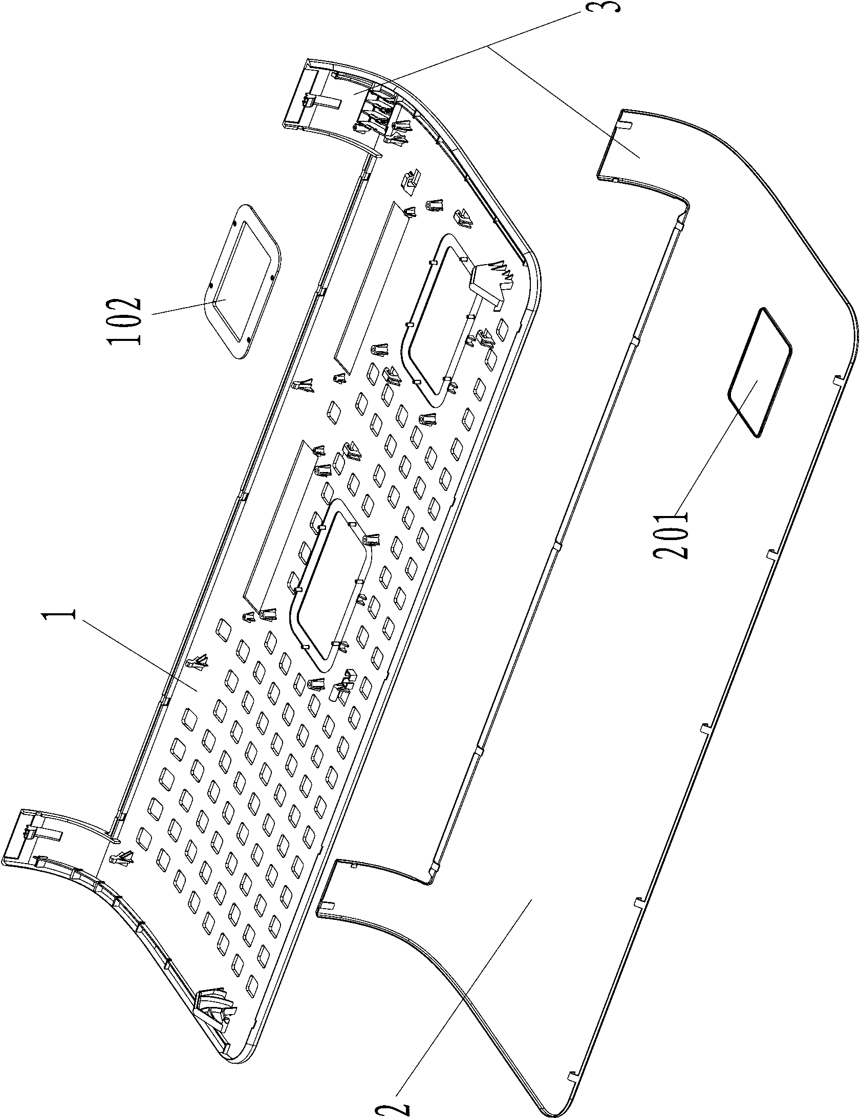 Panel structure of wall-mounted air conditioner