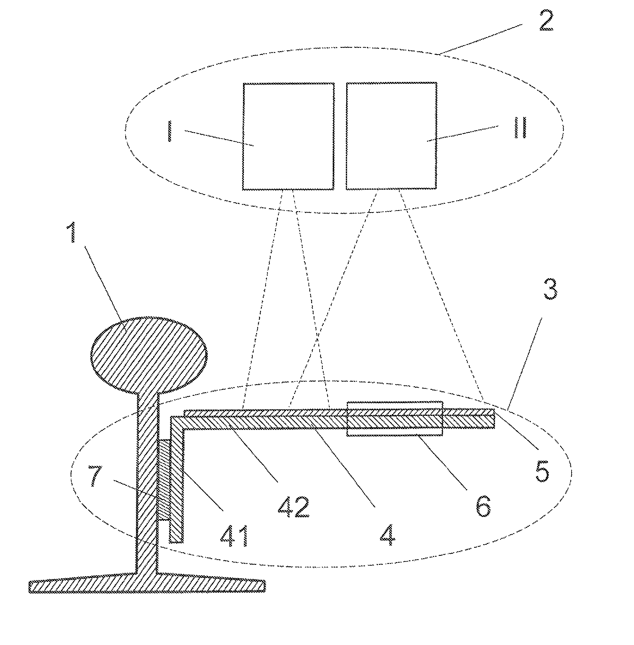 Arrangement for measuring sections of track for the purpose of maintaining railroad tracks