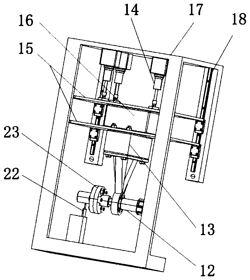 Multi-working-condition simulation test rack based on multi-axis input type double-rotor motor