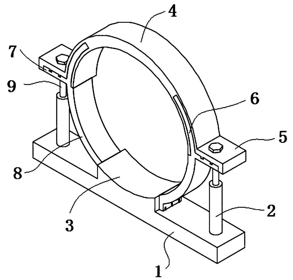 Fixing clamp for wiring tube