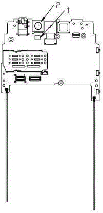 Circuit structure having functions of both flash lamp and signal lamp and mobile terminal