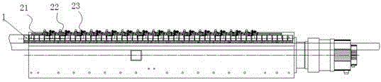 Automatic yarn laying mechanism of glass fiber pultrusion grid continuous production line