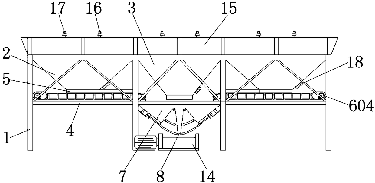 Volume adjustable concrete proportioning machine for building