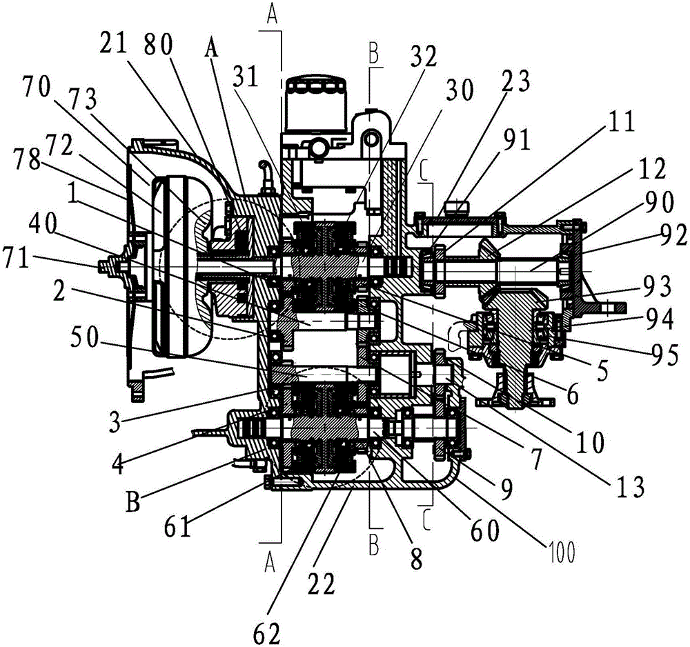 Hydraulic variable-speed shifting system of excavator