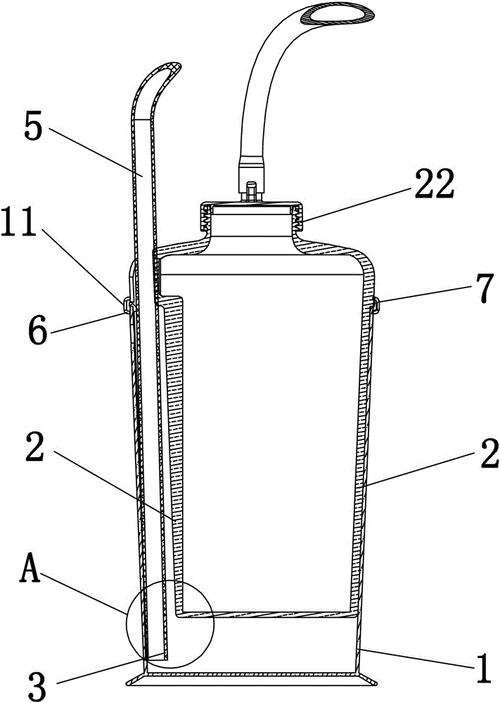 Closed thoracic drainage device